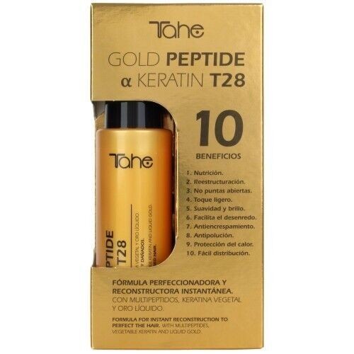 Siero Tahe T28 Gold Peptide α cheratina 100 ml - 10 benefici