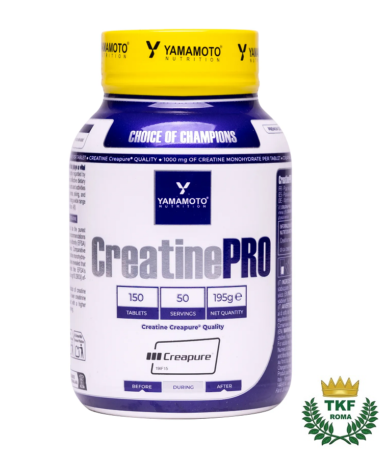 CREATINA Creatine PRO Creapure® 150 compresse YAMAMOTO NUTRITION Senza Glutine