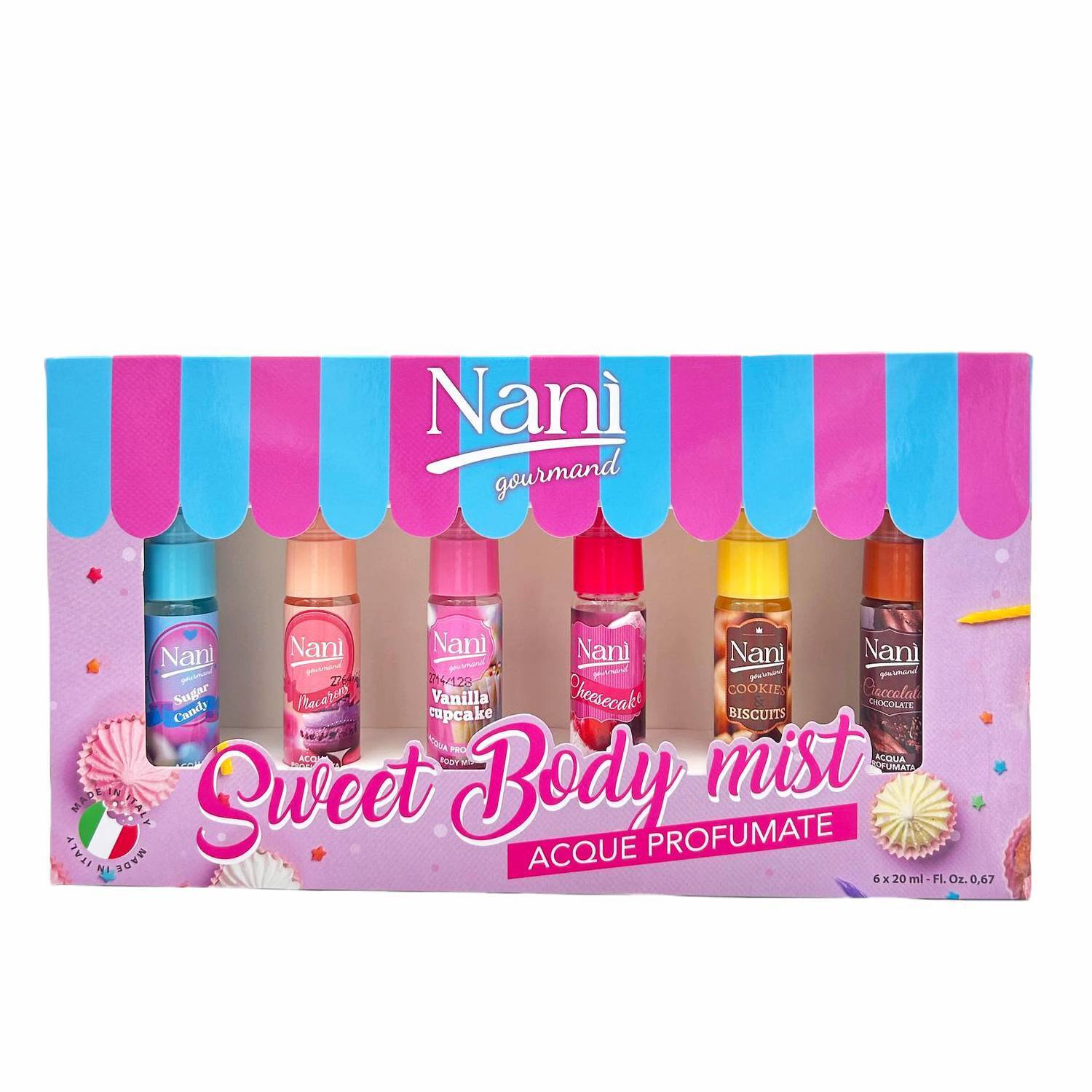 Nani Confezione Regalo Donna Gourmad Acque Profumate Corpo Super Golose 6x20ml