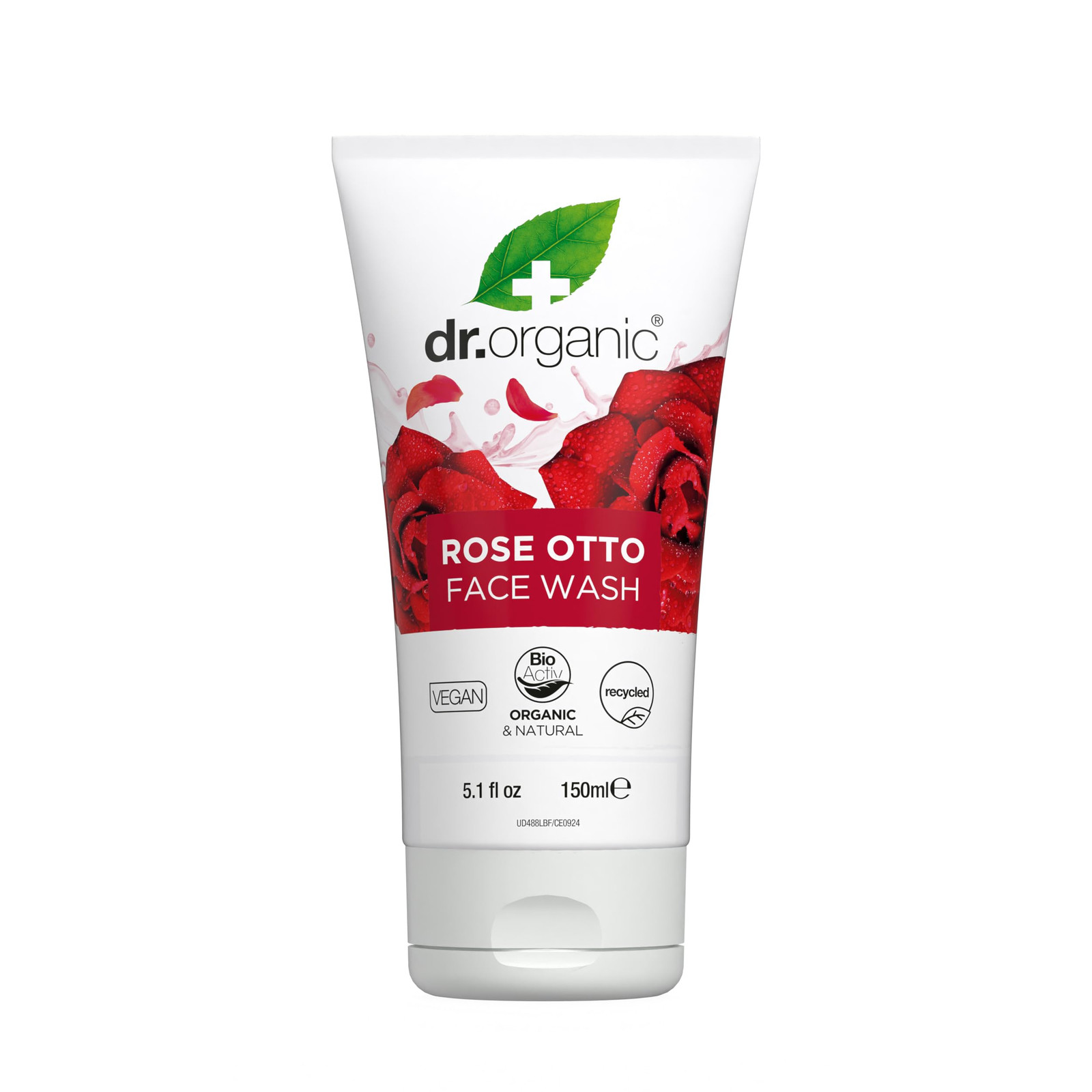 Dr. Organic - Cuidado facial con rosa orgánico, 150 ml (A5V)