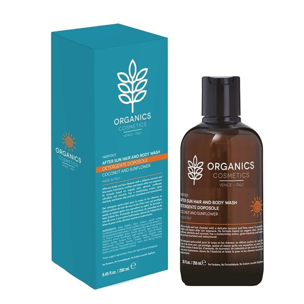 Organics Sun Care - Doccia Shampoo Idratante Doposole, 250ml