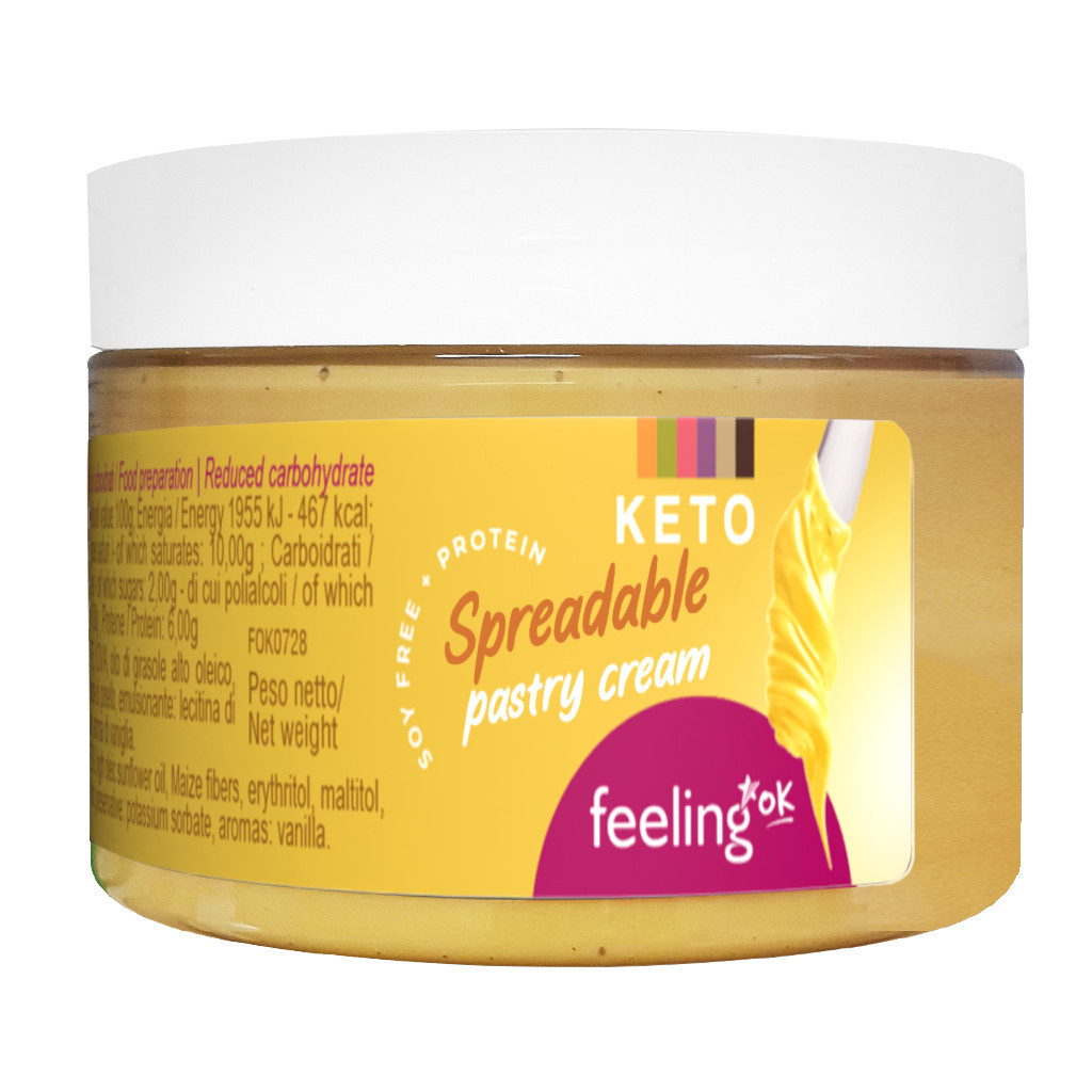 FEELING OK CREMA SPALMABILE ALLA CREMA PASTICCERA 250 GR