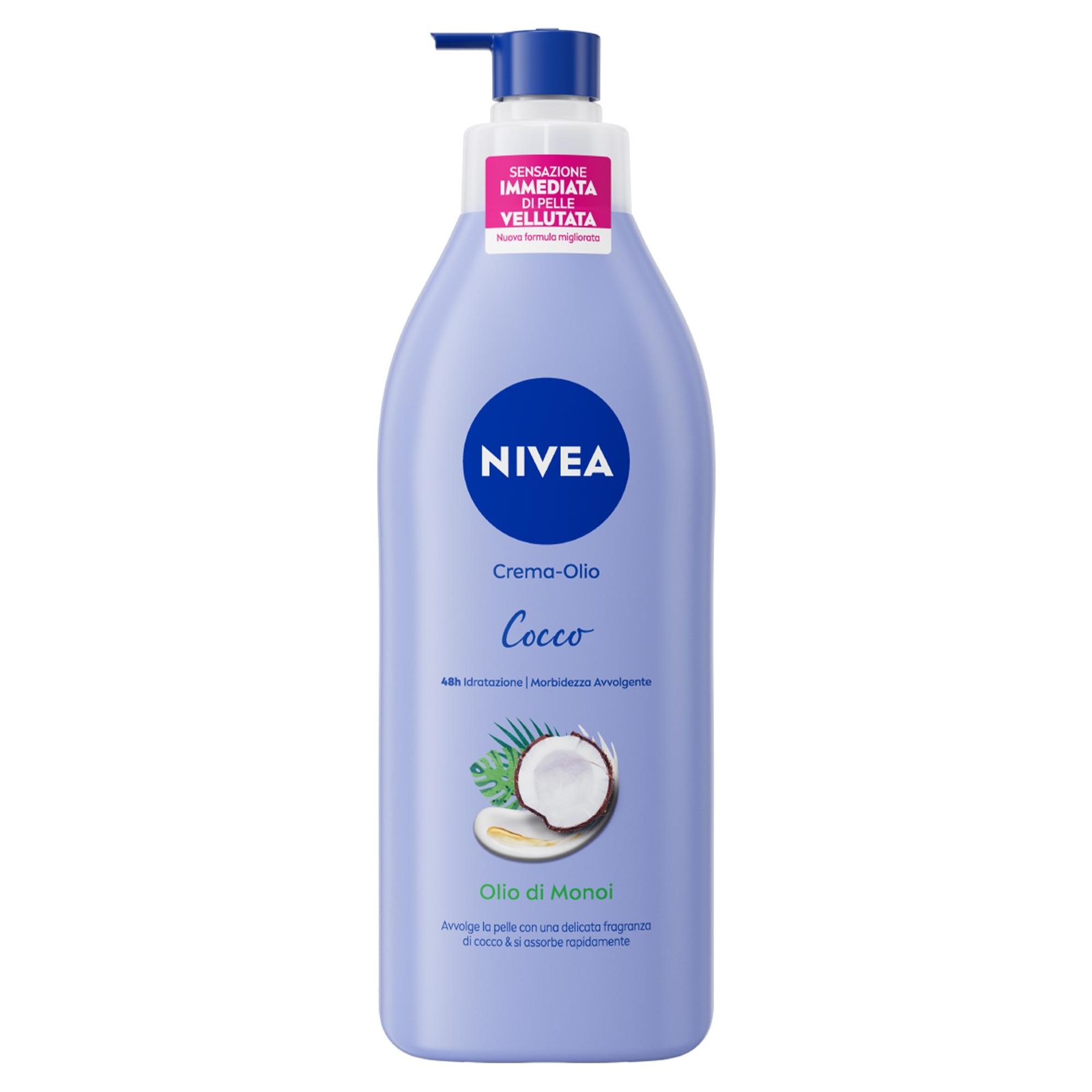 NIVEA CREMA OLIO CORPO CON COCCO E MONOI 400ML IDRATANTE E NUTRIENTE