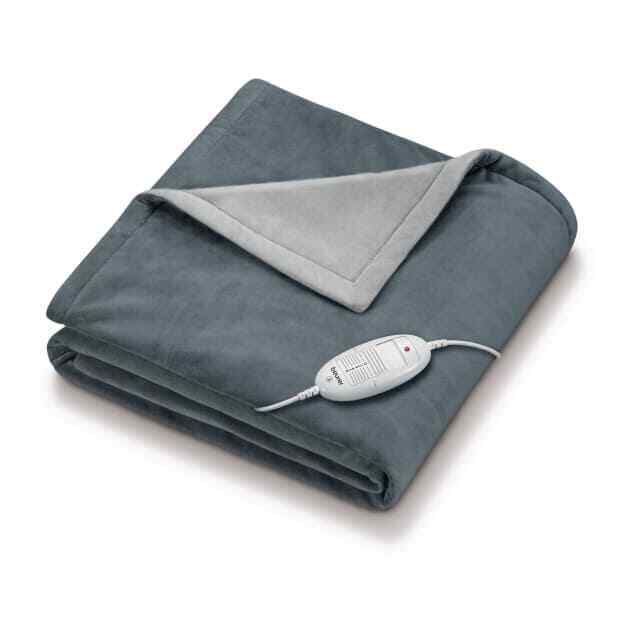 Beurer Termocoperta Matrimoniale 180x130 cm Lavabile 100 Watt HD 75 Dark Grey