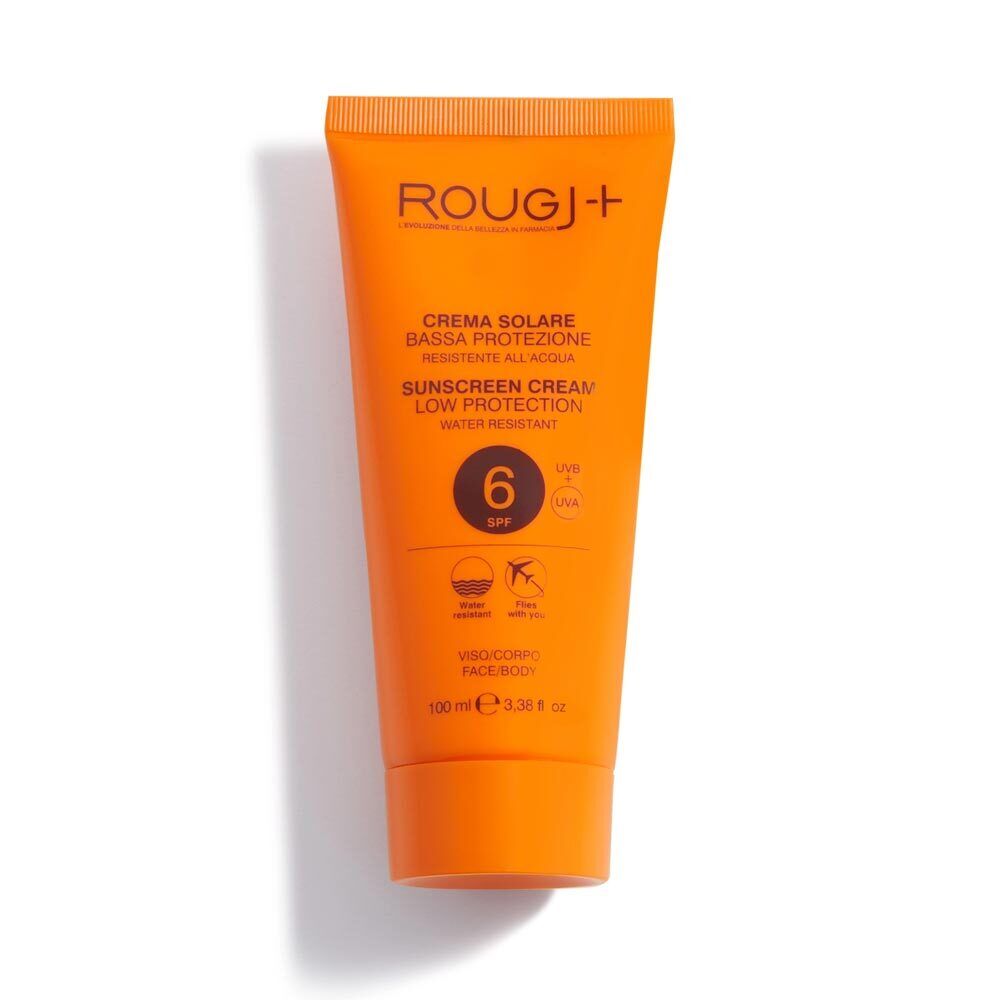 Rougj Solare - Crema Solare SPF6 Protezione Bassa Viso e Corpo, 100ml