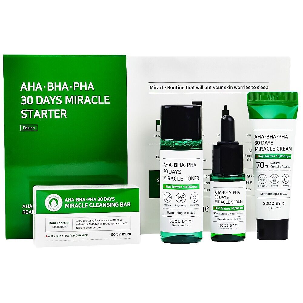 Alcuni di Mi AHA BHA PHA 30 giorni di miracoli, Kit per la pelle acneica