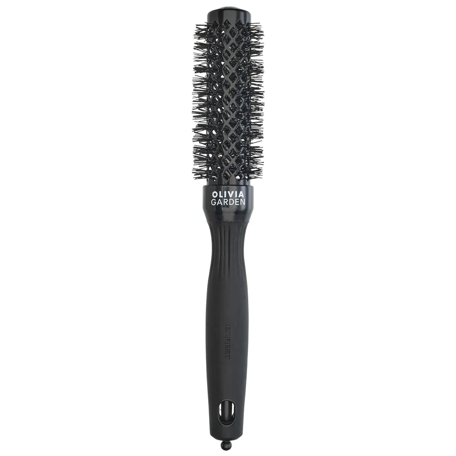 OLIVIA GARDEN EXPERT SPAZZOLA TERMICA BLOWOUT SHINE BLACK 25MM PROFESSIONALE