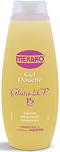 MEKAKO Gel Douche Gluta Lcp Exfoliant, Eclaircissant, Adoucissant, 420 (b1t)