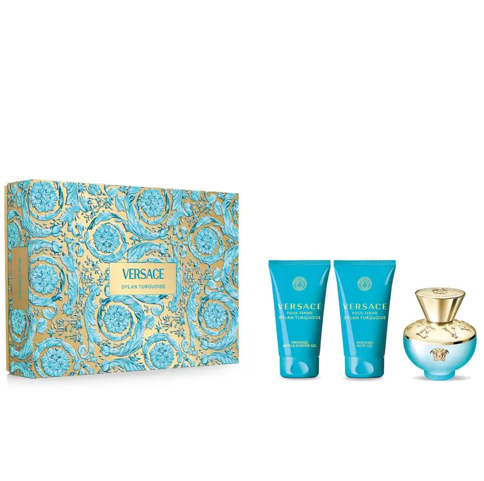 VERSACE PROFUMI COFANETTO DYLAN TURQUOISE POUR FEMME EAU DE TOILETTE 50ml SPRAY
