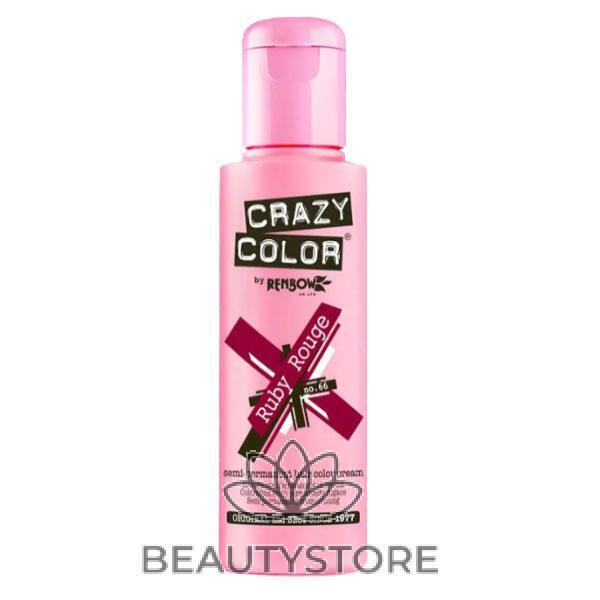 CRAZY COLOR SEMI-PERMANENT HAIR COLOR CREAM RUBY ROUGE 66