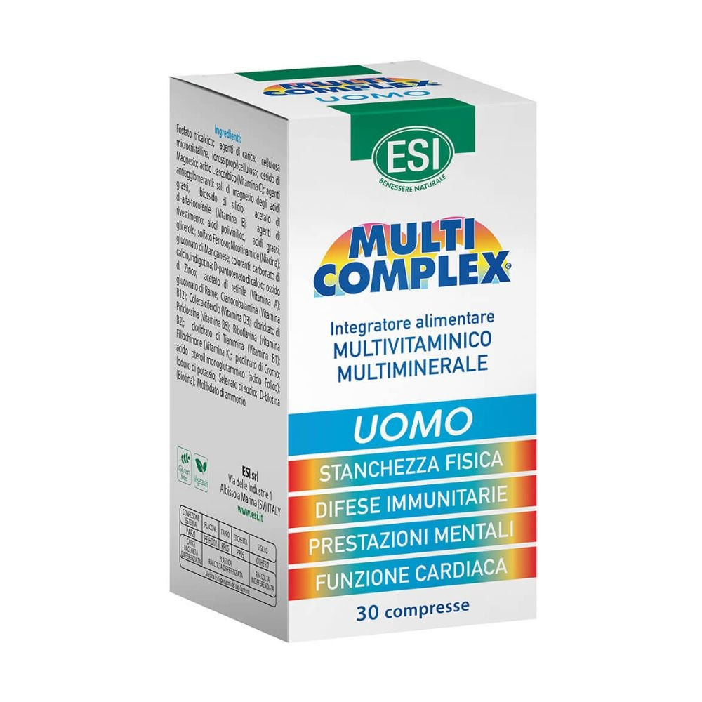 ESI Multicomplex - Uomo Integratore di Vitamine e Minerali, 30 Compresse