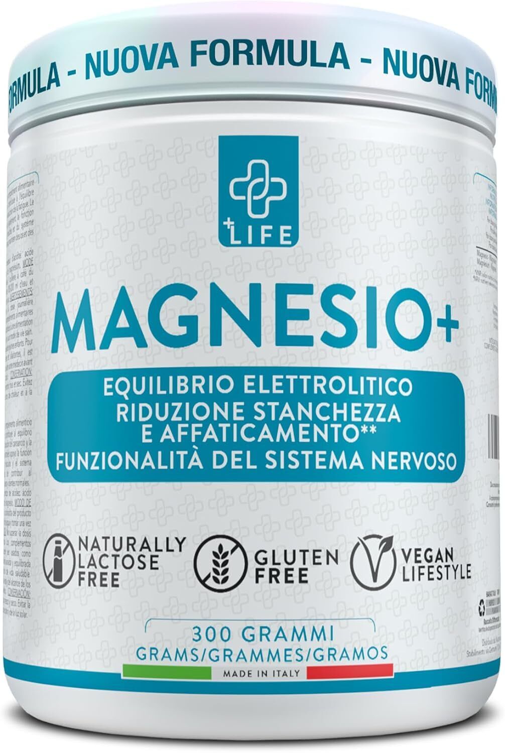 Magnesio In Polvere Piulife® 430mg Magnesio Puro Per Dose, Magnesio Carbonato ..