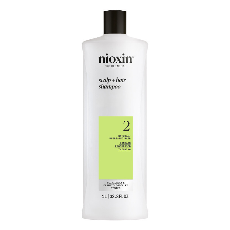 Shampoo Capelli Naturali Con Assottigliamento Avanzanto NIOXIN System 2 1000ml