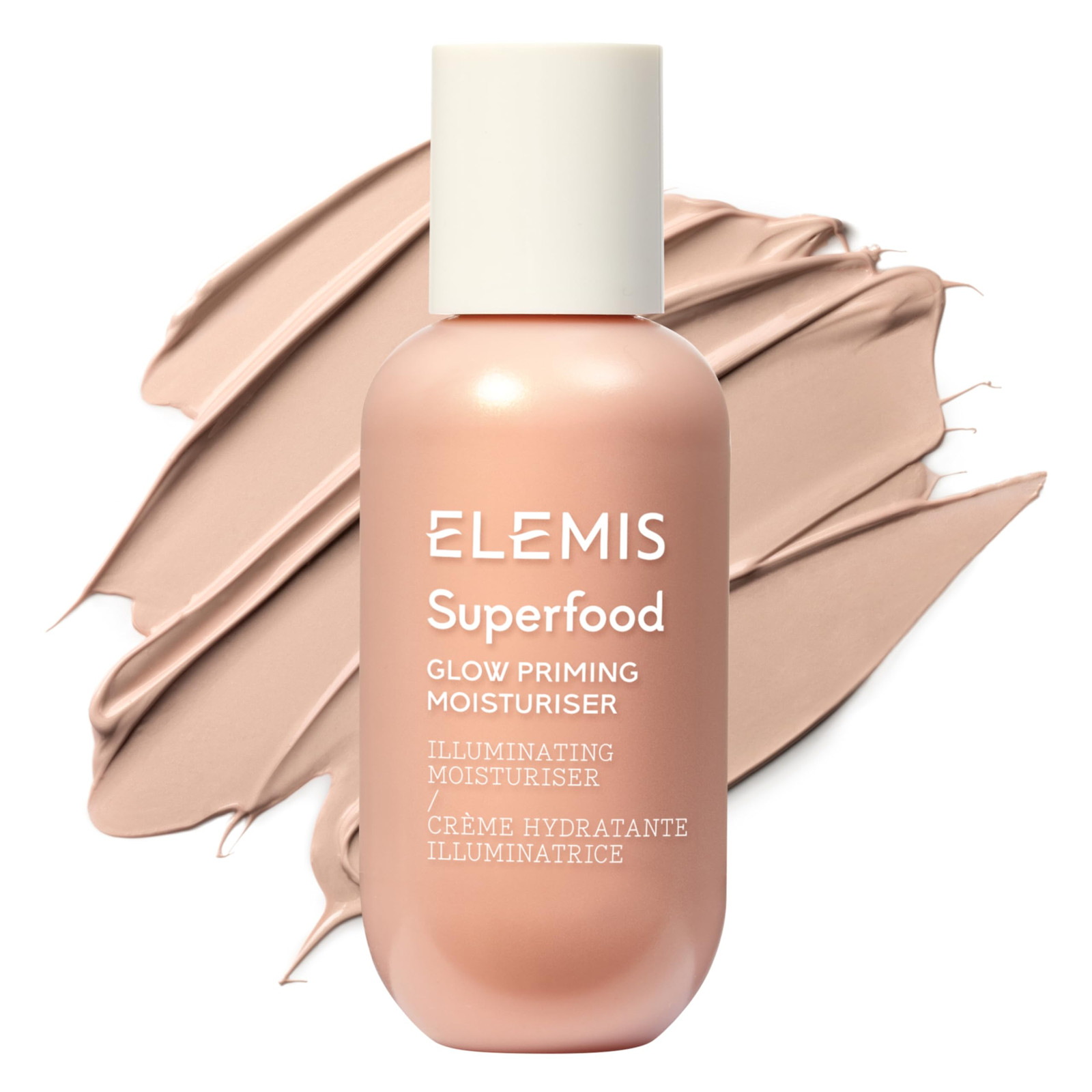 Elemis Superfood Glow Priming Moisturiser, Lightweight Face Cream for (E0d)