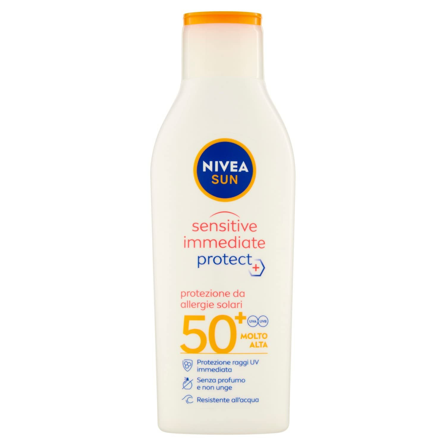 NIVEA SUN Crema Solare Sensitive Immediate Protect FP50+ in flacone da (E8n)