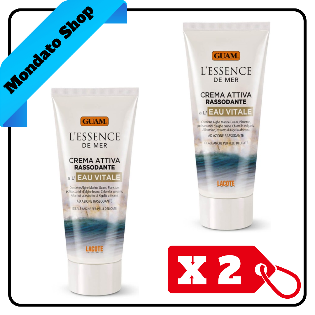 GUAM L' ESSENCE DE MER A L' EAU VITALE 200ml CREMA  ATTIVA RASSODANTE (X2)