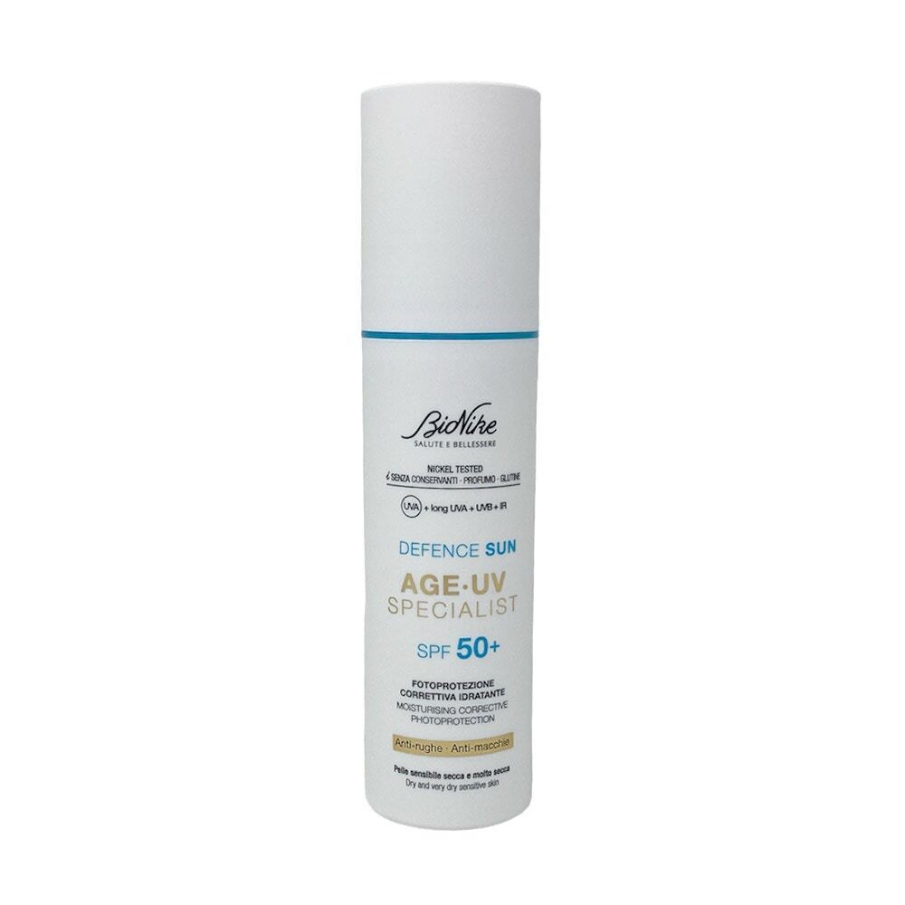 BioNike Defence Sun - Age-UV Specialist SPF50+ Idratante Pelle Secca, 50ml