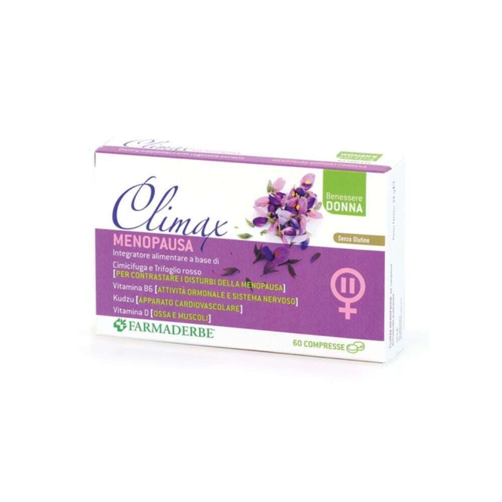Farmaderbe Climax Menopausa Integratore Benessere Donna, 60 compresse