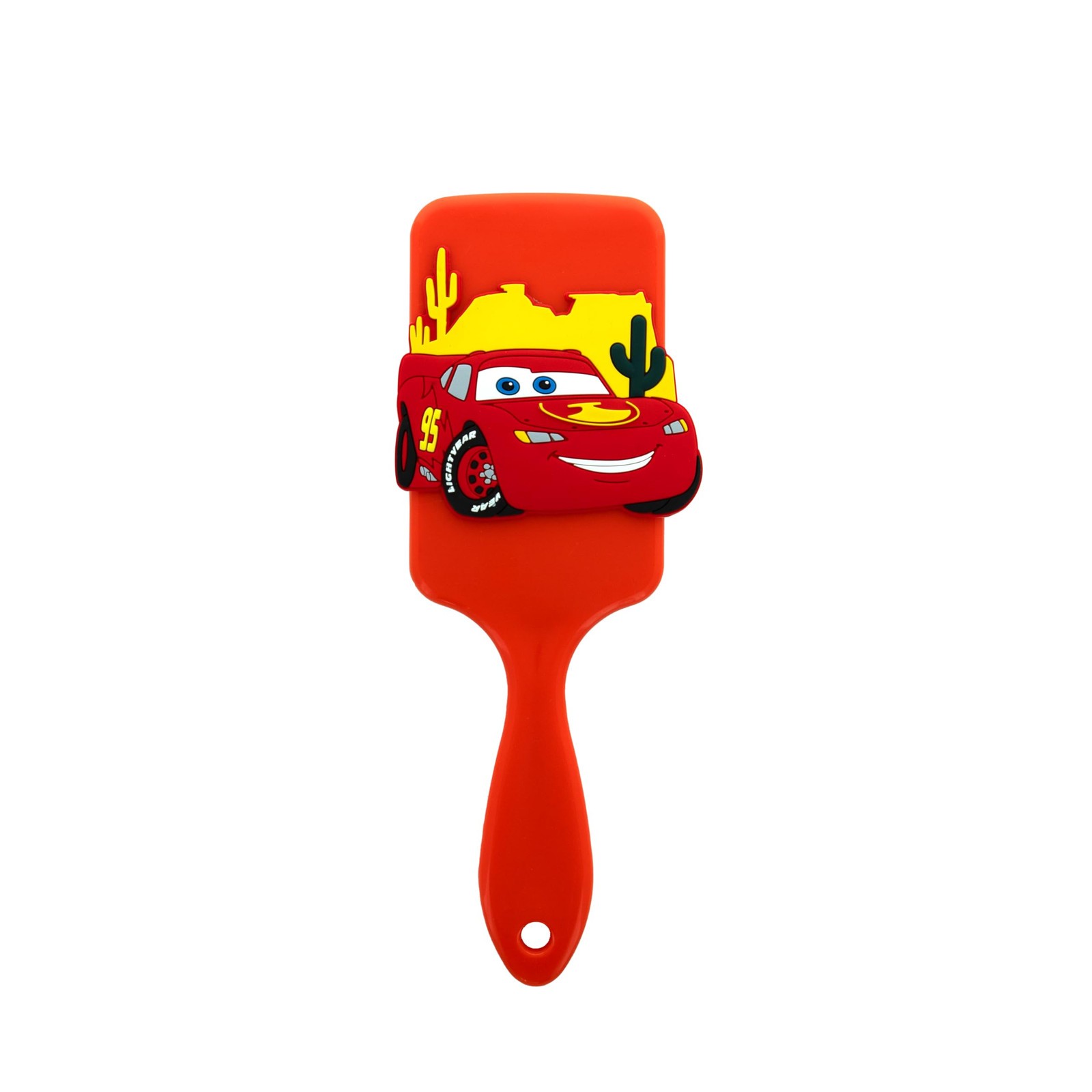 DISNEY Pixar - Spazzola per capelli in silicone 3D Flash McQueen Cars, (E0K)