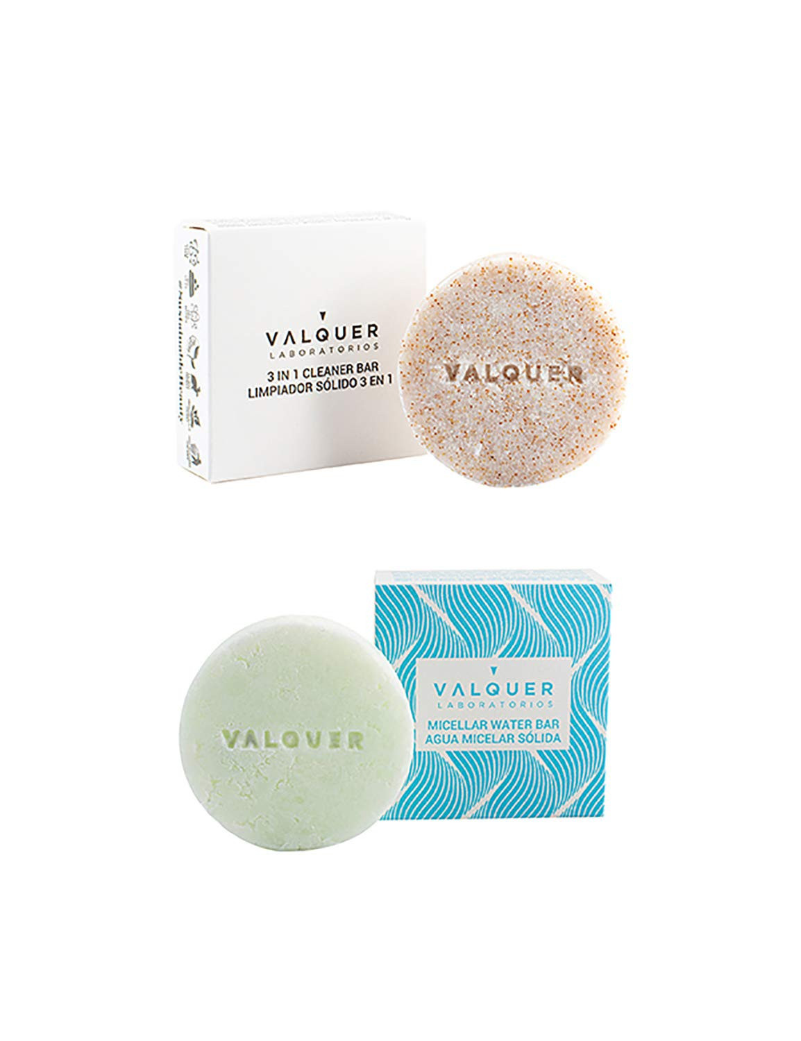 Valquer Laboratorios Set per viso solido 3 in 1 + acqua micellare solida, (L1a)