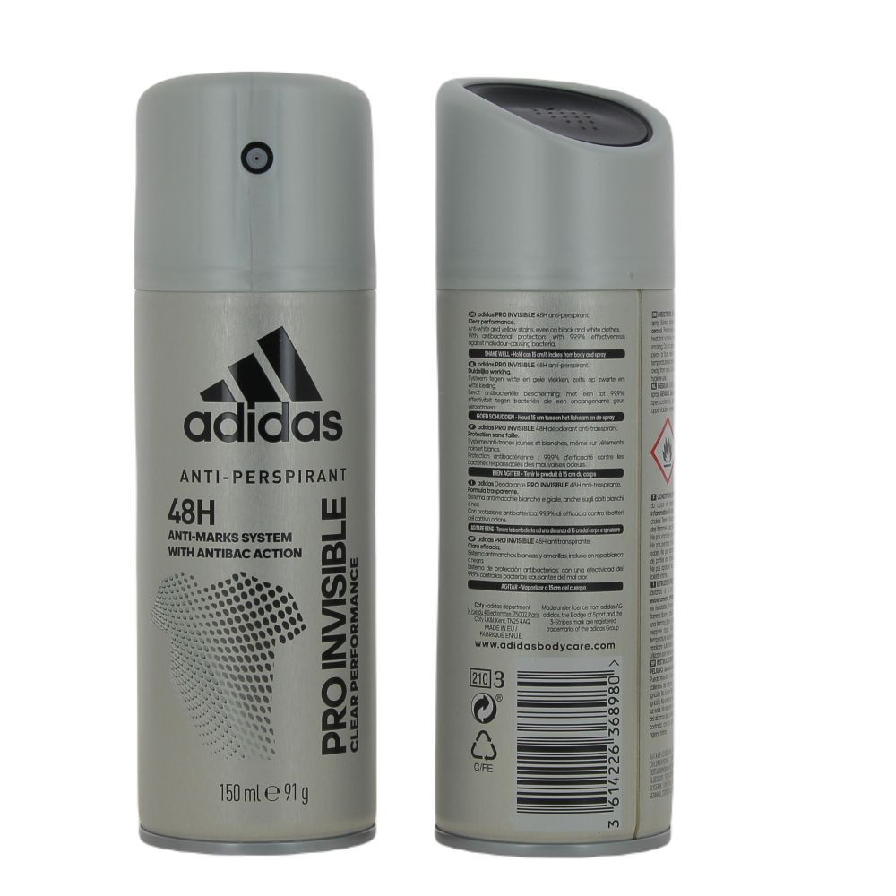 ADIDAS DEO SPRAY 150ML INVISIBLE