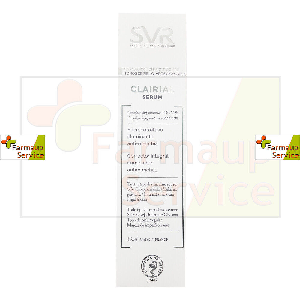 Svr Clairial Sérum Siero Correttivo Illuminante Anti Macchia Macchie Scure 30 ml