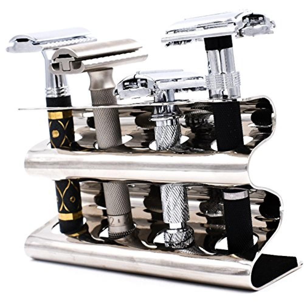 Parker Safety Razor Parker Double Edge rasoio di sicurezza Stand - contiene quat