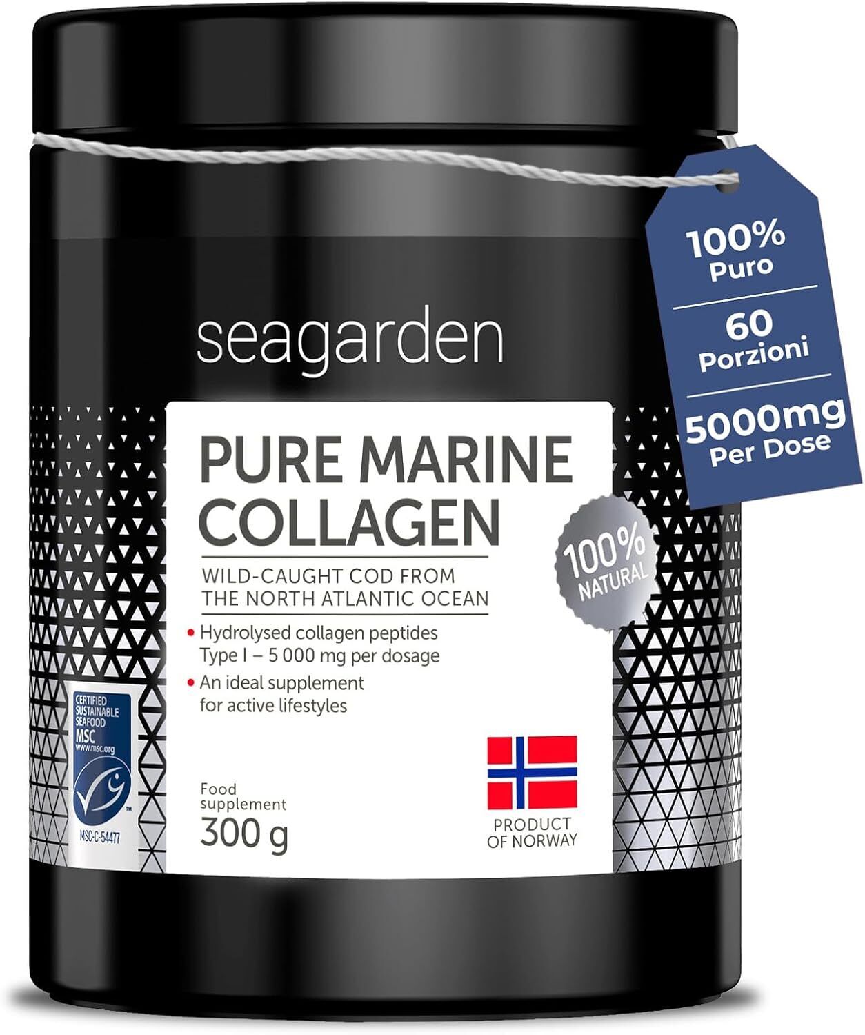 Seagarden Collagene Marino, Dal Merluzzo Artico Norvegese Selvatico,...