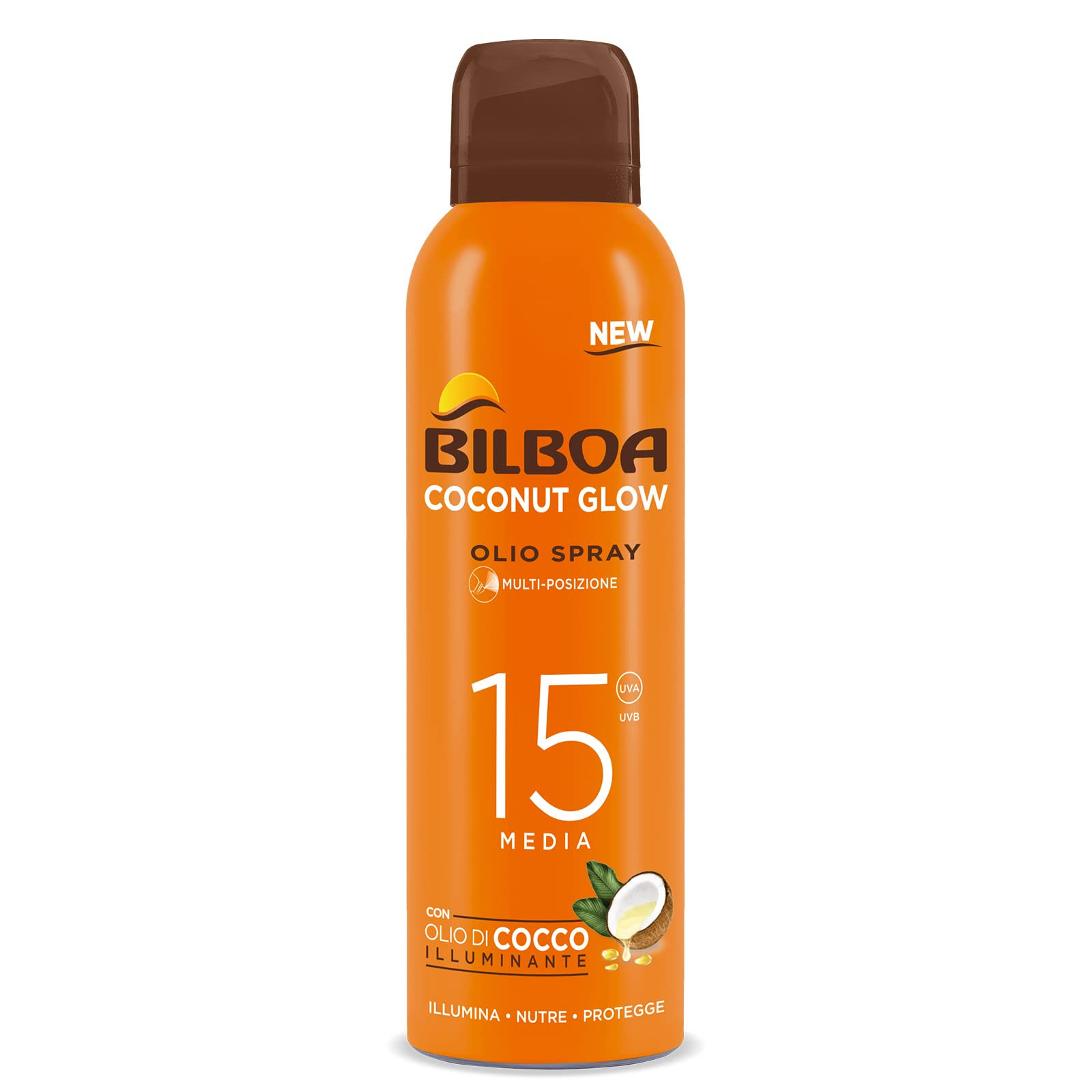 Bilboa, BOV Solare Coconut Glow SPF 15, Crema Solare Spray con Olio di (e3m)