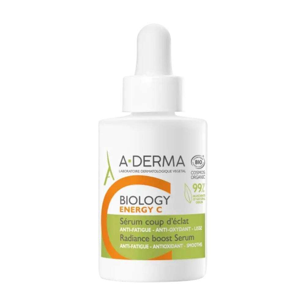 A-Derma Biology Energy C Siero Viso Illuminante Levigante, 30ml