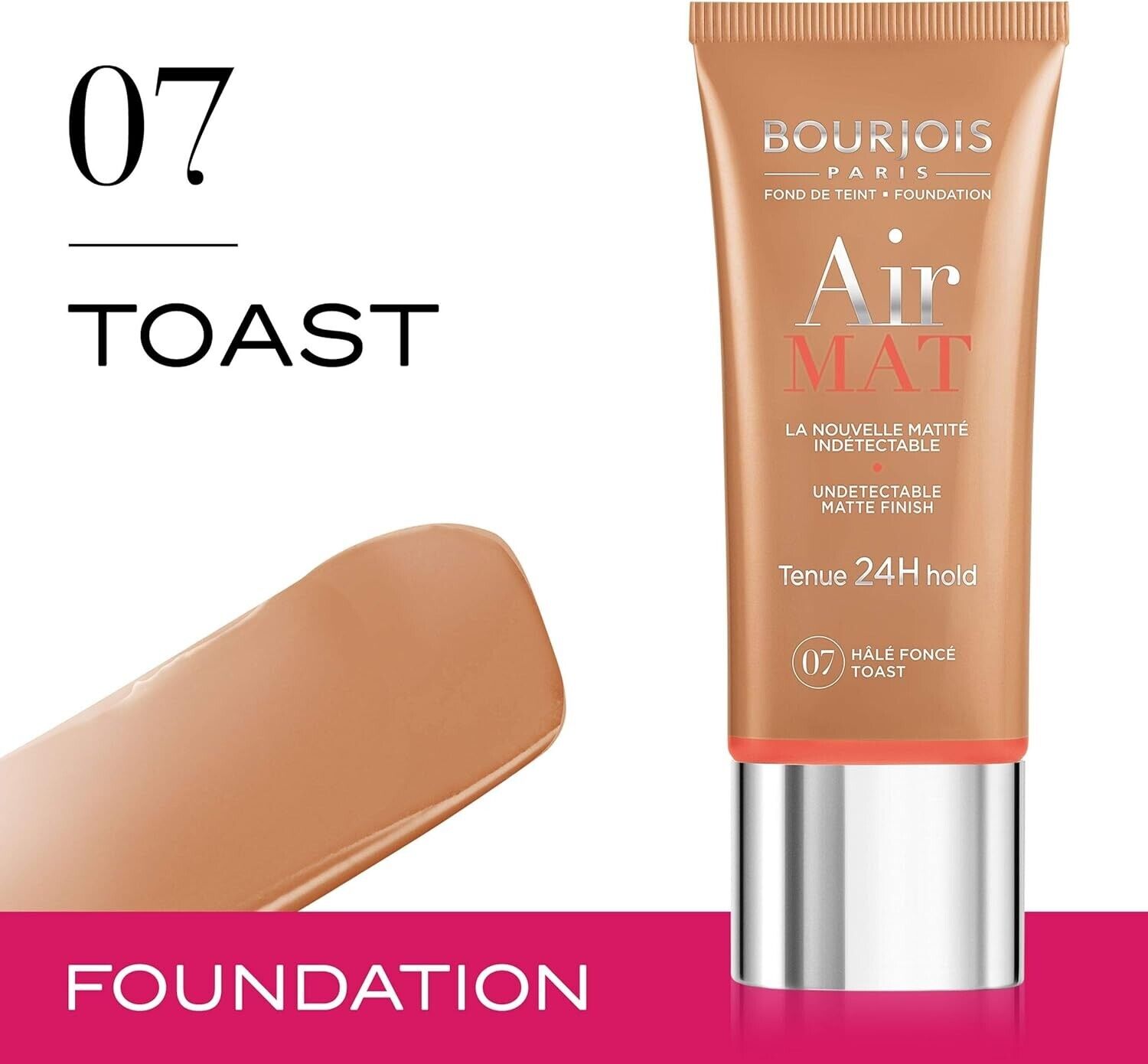 Bourjois Air Opaco 24H Fondotinta T07 Hale Scuro 30 ML