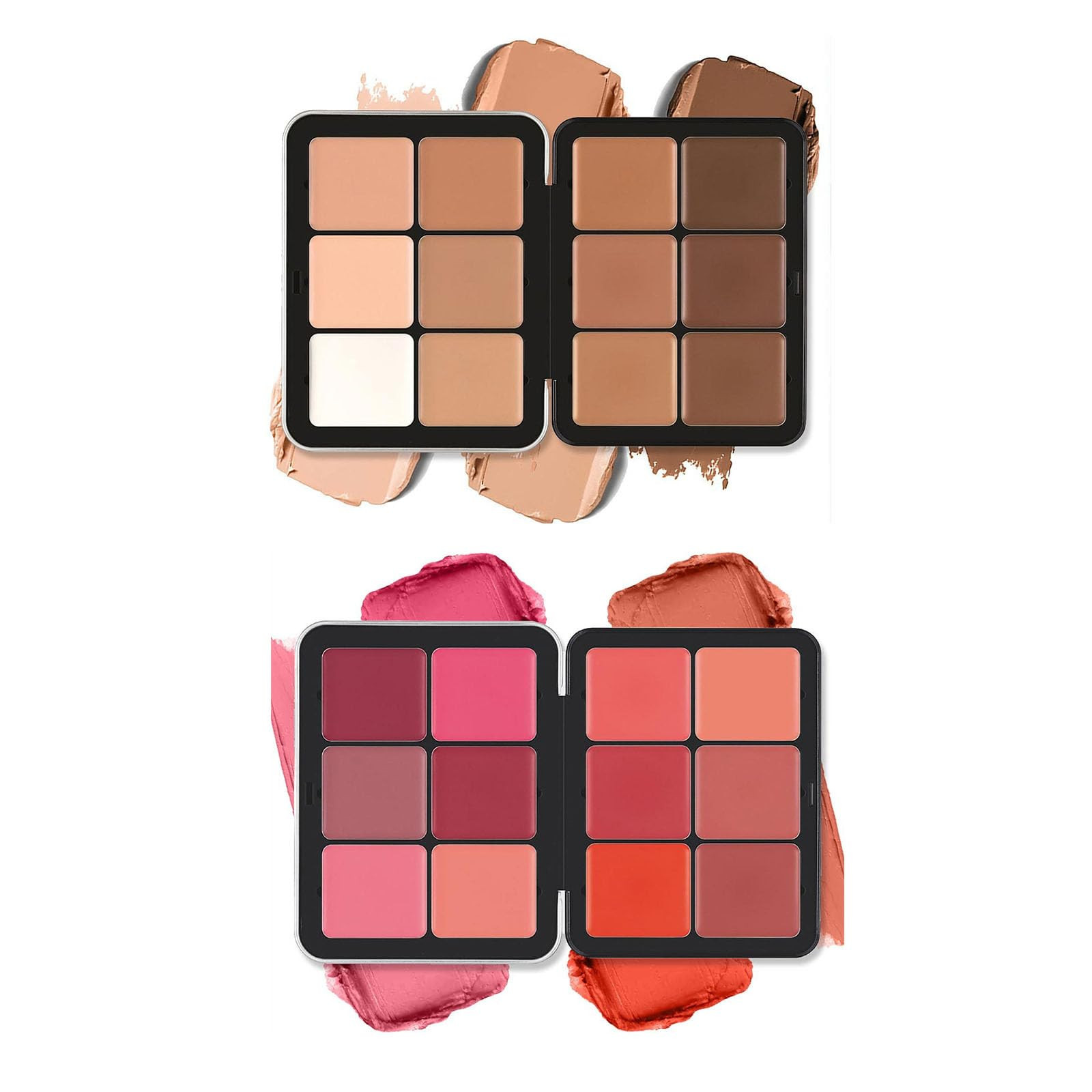 Palette di correttori in 12 colori, blush e correttori, per trucco a (c5T)