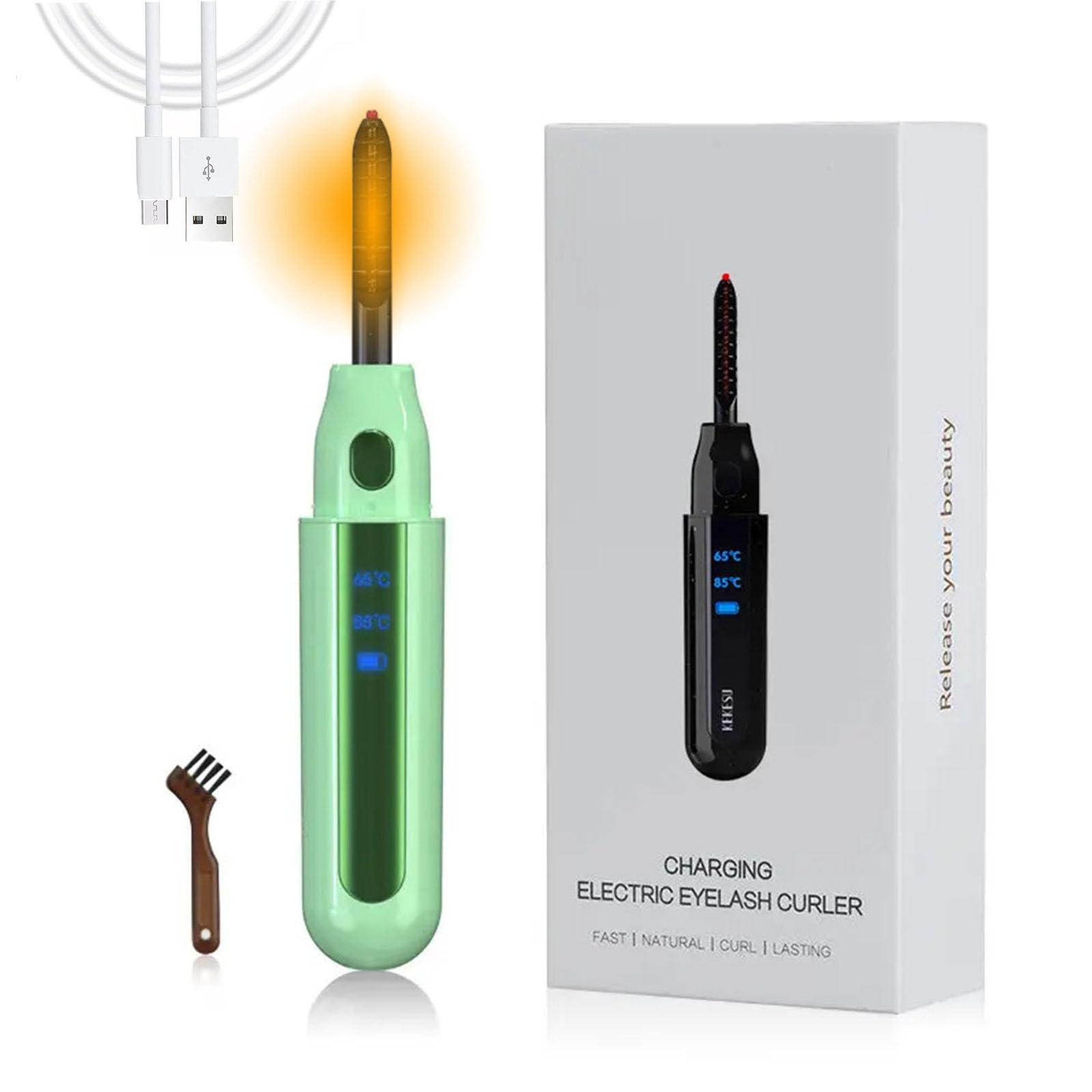 Piegaciglia Riscaldato, Portatile Piegaciglia Elettrico, piegaciglia (j7K)