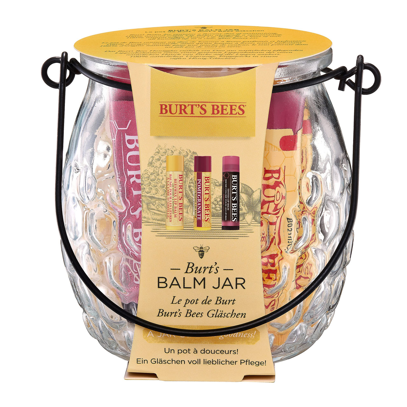 Burt's Bees Balsami Labbra in Vasetto, 1 x alla Cera d'Api con Vitamina E (K4j)