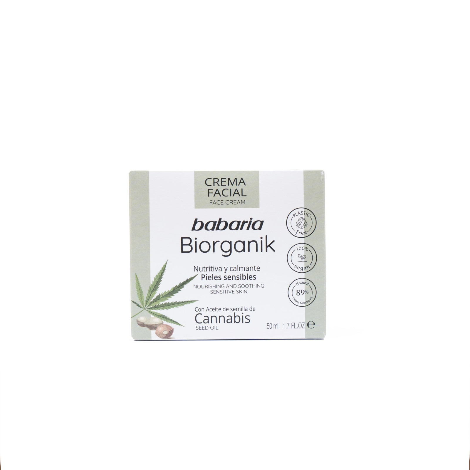 Babaria - Crema Facial con Aceite de Semillas de Cannabis, Nutrición y (n7i)