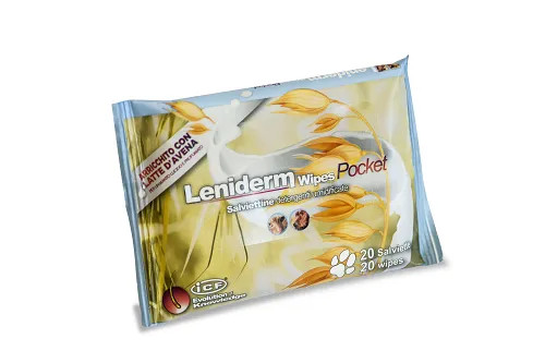 Leniderm Wipes Pocket 20 pezzi