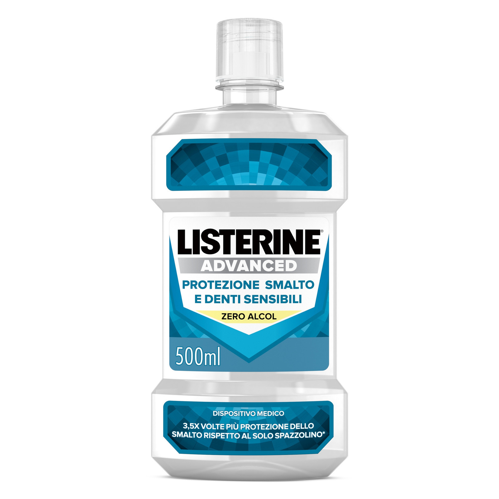 Listerine Advance Defence - Sensitive Collutorio Menta Fresca Senza Alcol, 500ml