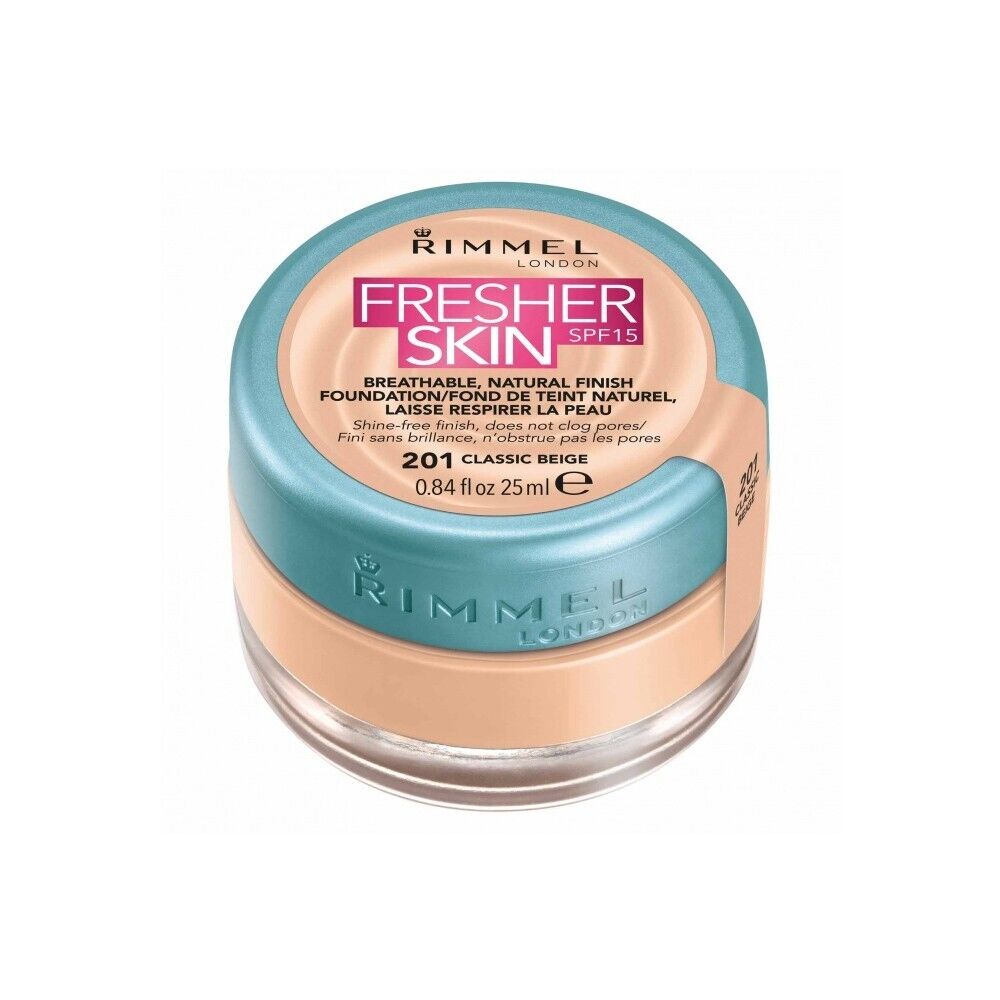 Rimmel London - Fresher skin spf 15 - fondotinta n.201 classic Beige