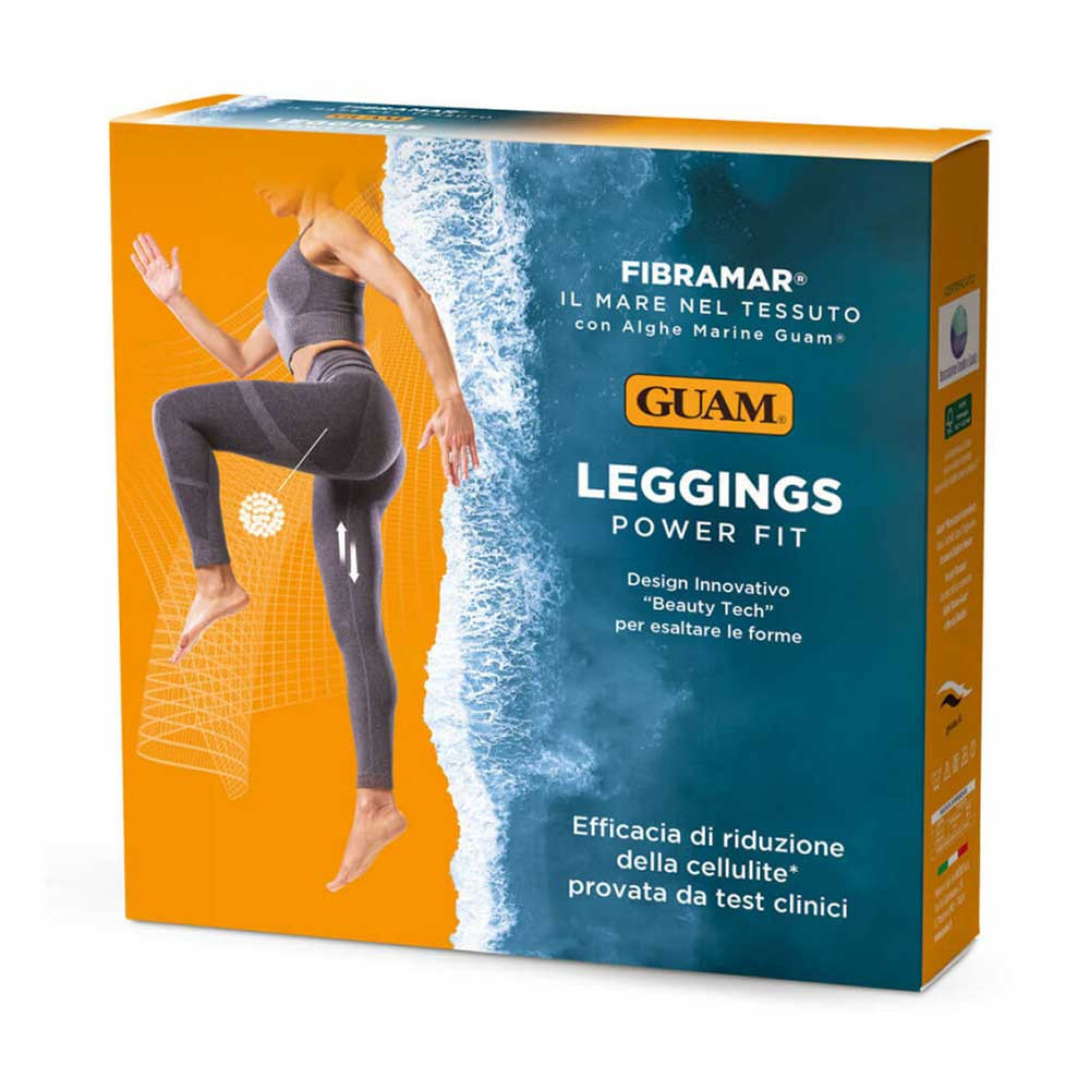 Guam Leggings Fibramar Power Fit Colore Grigio Taglia L/XL 46-50, 1 Pezzo