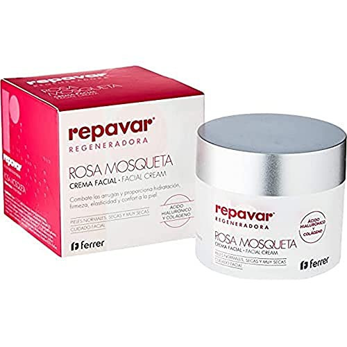 Repavar - Crema Viso Idratante - Rosa Mosqueta, Acido Ialuronico e (O2A)