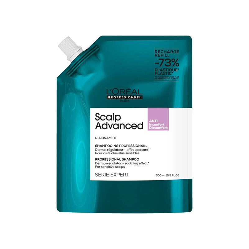 Shampoo cute sensibile L'OREAL Serie Expert Refill Scalp Advanced 500ml