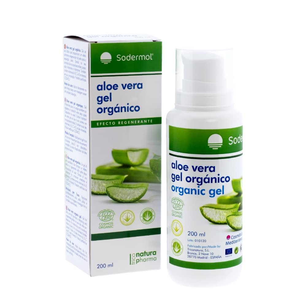 Gel crema Aloe vera puro 100% Bio 200ml | 100% Ecologico. Gel Aloe vera (f8i)