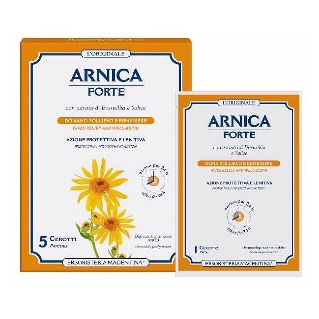 Erboristeria Magentina Arnica Forte Cerotto per Dolori 5 Pezzi