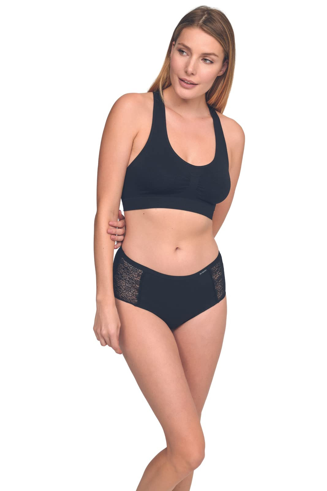 DON ALGODON 1 Pezzo Affusolato, Nero, M Donna (d6h)