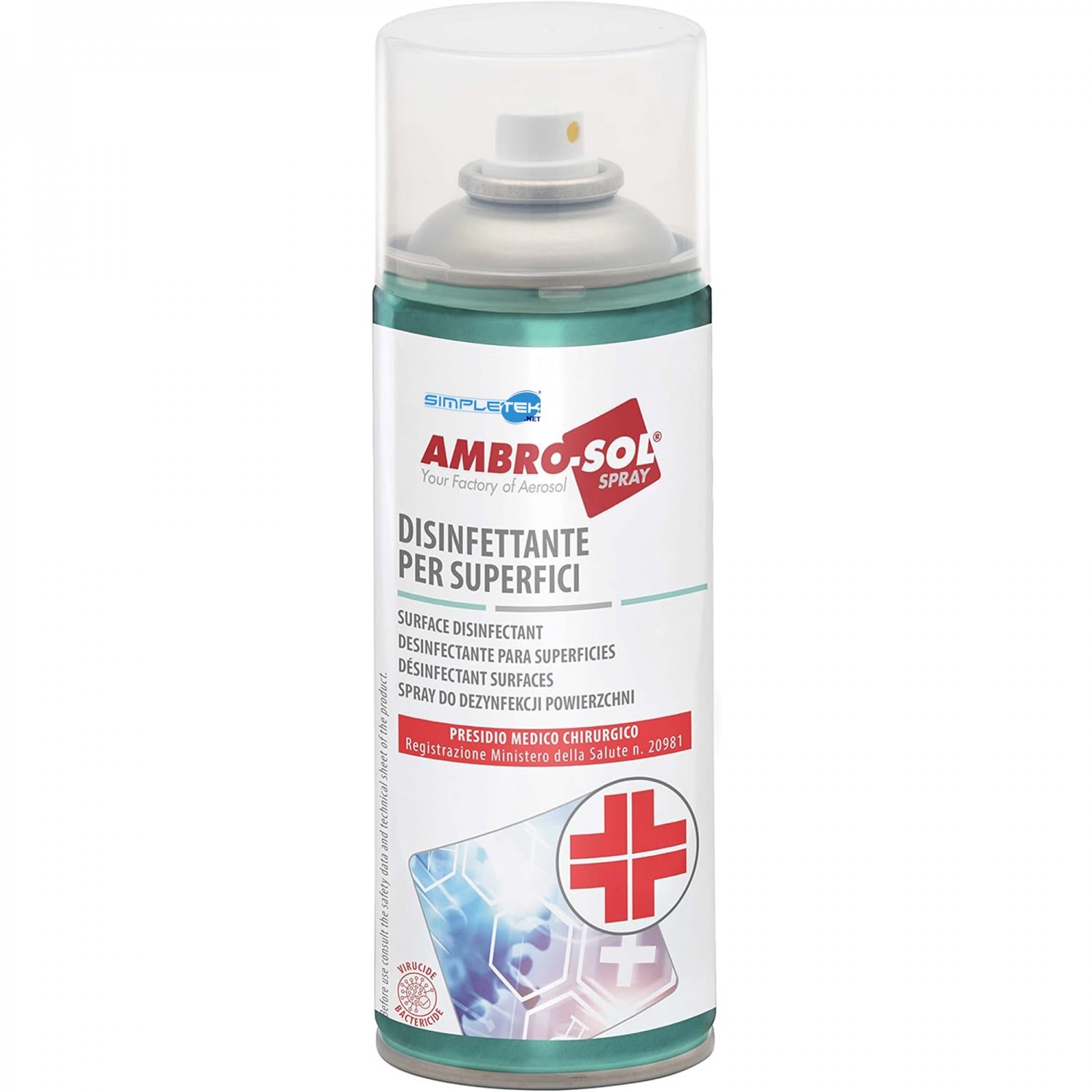 BOMBOLETTA SPRAY DISINFETTANTE PER SUPERFICI ANTIBATTERICO PMC PRESIDIO MEDICO