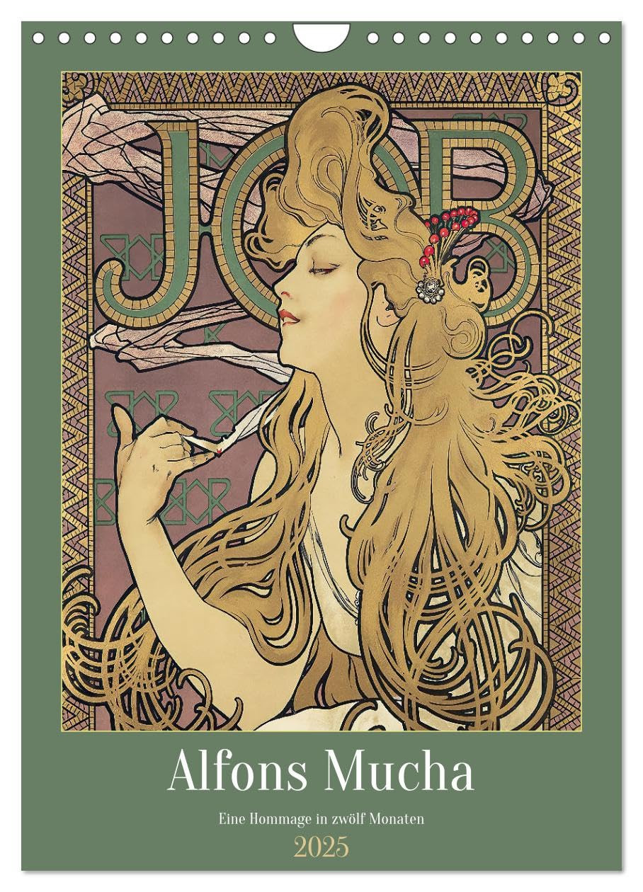 Alfons Mucha - Eine Hommage in zwölf Monaten (Wandkalender 2025 DIN A4 (V6I)
