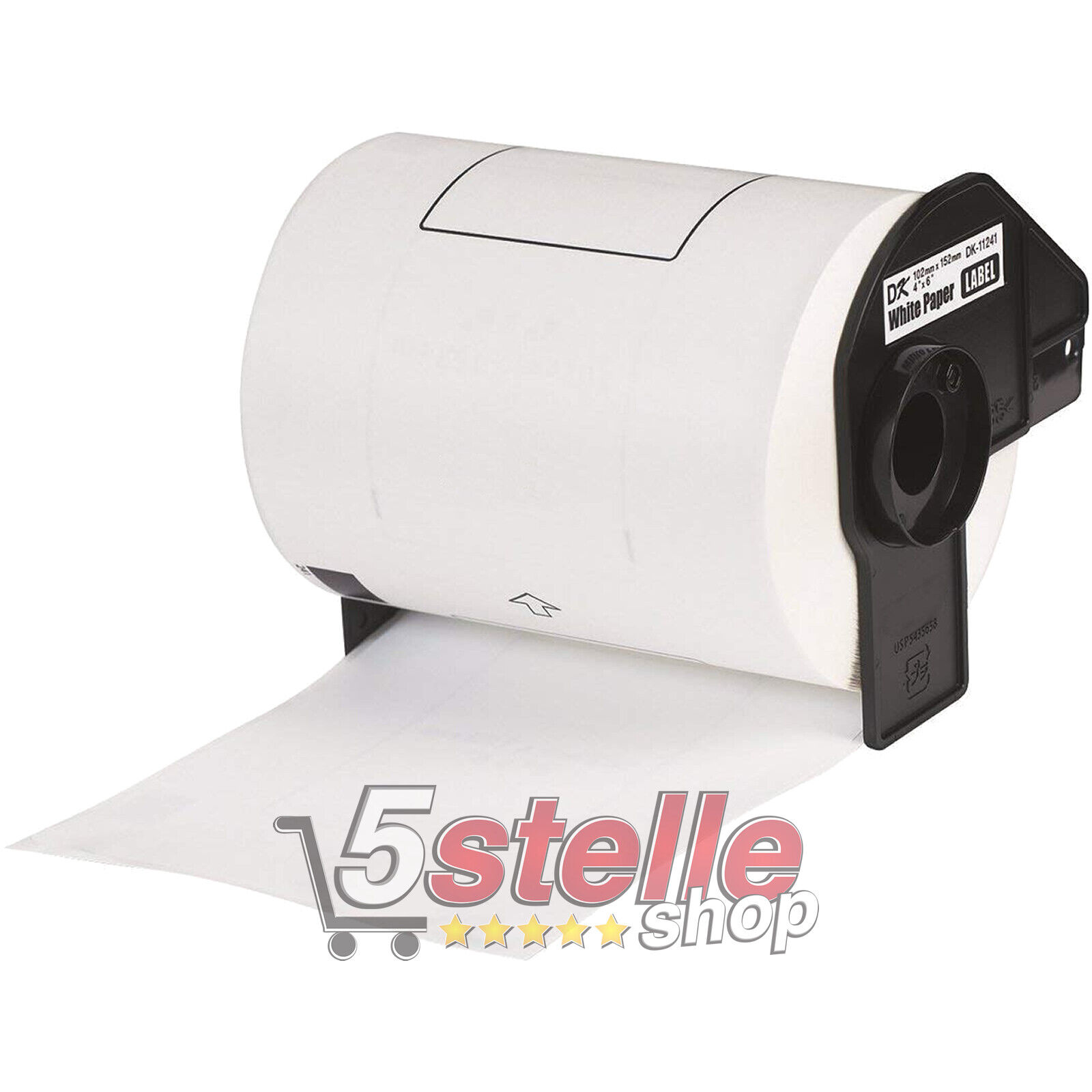 ROTOLO ETICHETTE ADESIVE COMPATIBILE BROTHER DK-11241 102x152 mm CON SUPPORTO