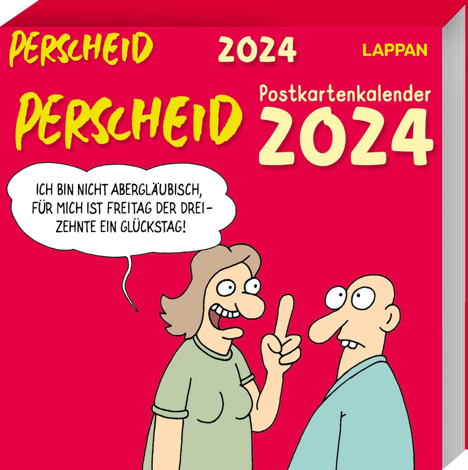 Perscheid Postkartenkalender 2024: Wochenkalender mit Perscheid-Cartoons (Z8g)