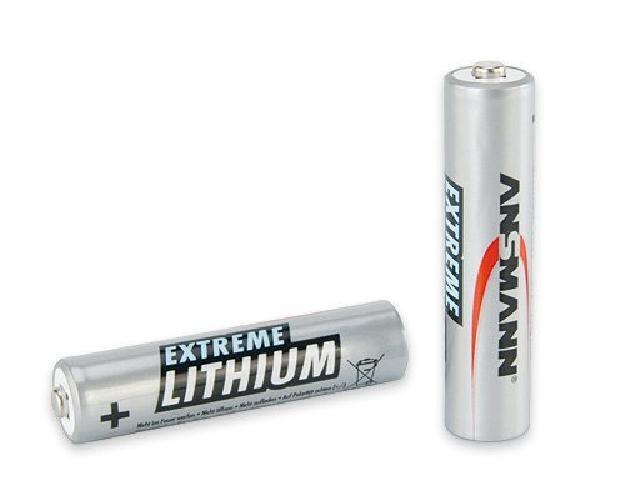 ANSMANN Extreme Lithium Batterie AAA Micro   un Pacco da 2   1,5V | LR3   Alta c