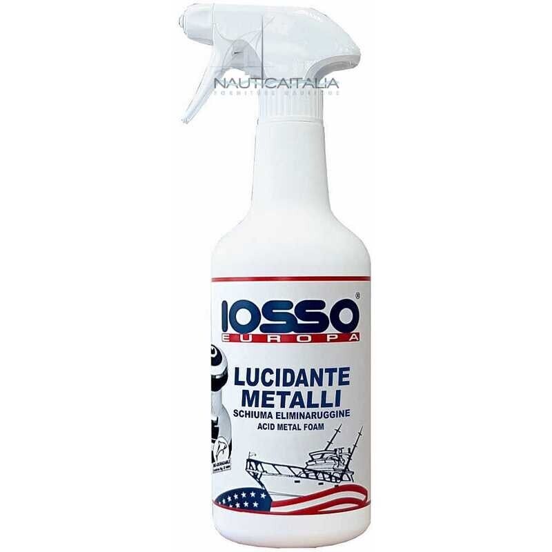 IOSSO - LUCIDANTE METALLI LT. 0,75 - PULITORE IN SCHIUMA PER METALLI - NAUTICA